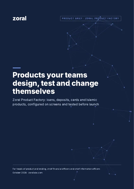 Cover of the Zoral Product Factory product brief
