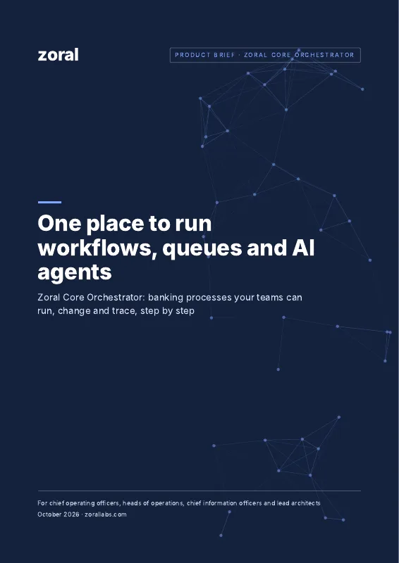 Cover of the Zoral Core Orchestrator product brief