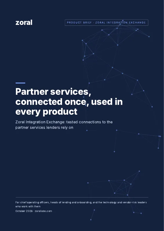 Cover of the Zoral Integration Exchange product brief