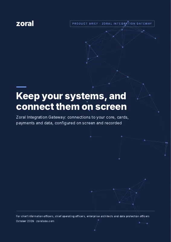 Cover of the Zoral Integration Gateway product brief
